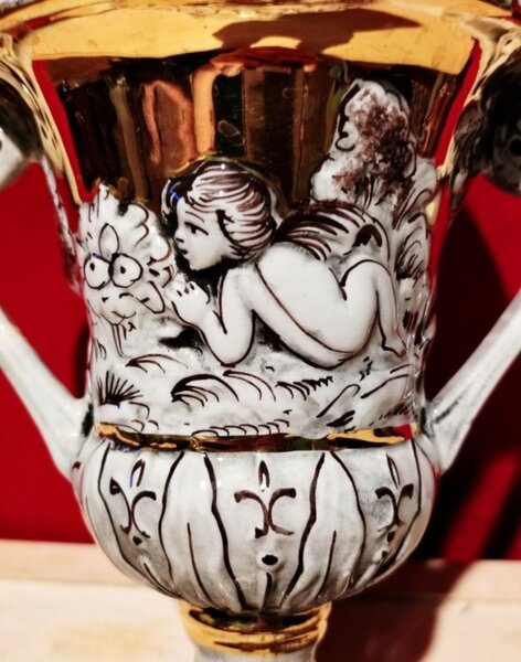 Vaza Capodimonte Italy, portelan vintage